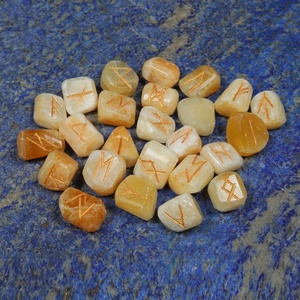 Calcite Tumbled Rune Set | Rune Stones Set - Product Image 1