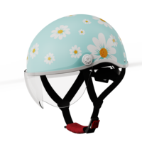 Casque de moto électrique léger en ABS+EPS, durable, finition mate/brillante, avec fermeture à boucle, unisexe
