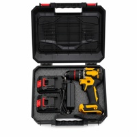 Kit de perceuse-visseuse sans fil multi-légère avec 2 batteries, chargeur et mallette rigide pour le travail de fixation de chaises