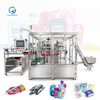 Machine de remplissage et de bouchage entièrement automatique OCEAN pour sachets souples Doypack avec bec verseur, pour liquides, eau et lait