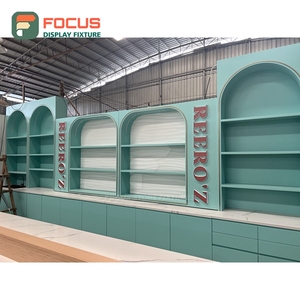 Modern Coffee Merchandise Display Rack Clear Glass Front Syrup Bottle Display Area Roastery Product Display Rack - Product Image 6