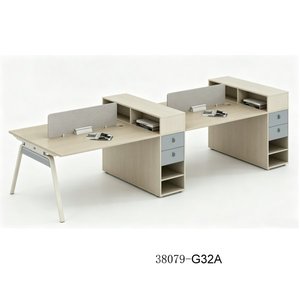 Escritorio Ejecutivo Moderno de Madera con Gabinete de Almacenamiento 38079-G16A, Muebles de Oficina Independientes - Product Image 2