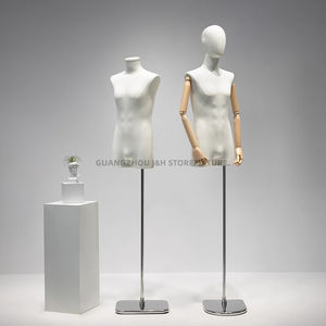 <span class=keywords><strong>Ropa</strong></span> de moda <span class=keywords><strong>para</strong></span> modista, <span class=keywords><strong>maniquí</strong></span> sin rostro <span class=keywords><strong>para</strong></span> mujer, <span class=keywords><strong>ropa</strong></span> de cuerpo completo, brazos articulados de lino, <span class=keywords><strong>maniquí</strong></span> de pie envuelto en tela masculina - Product Image 3