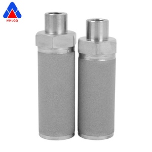 Alimentador al vacío de elemento de filtro de malla sinterizada de acero inoxidable 316L personalizable con cartucho de filtro de rosca externa - Product Image 1