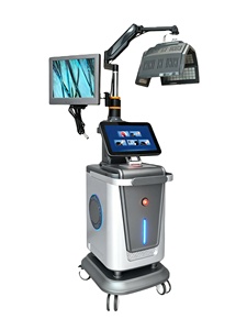 Système de régénération du cuir chevelu exclusif pour salon, appareil de croissance des cheveux LLLT avec détecteur de cuir chevelu à grossissement HD et accessoires multi-therapies - Product Image 6
