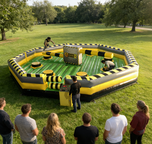 EASYFUN Factory – Nouveau jeu gonflable Wipeout Meltdown de 8 m, commercial, interactif et excitant - Product Image 5