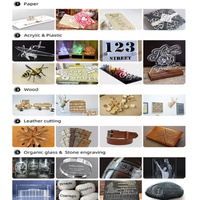 Machine de gravure laser CO2 1325 refroidie par eau pour la publicité, le verre acrylique, le cuir, le feutre, le tissu, le bois, les objets en pierre, le caoutchouc et le MDF