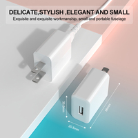 Pengisi daya ponsel, 5V 2.1A pengisi daya ponsel PC bahan tahan api adaptor USB Normal beberapa pengisi daya untuk ponsel