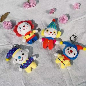 Porte-clés en peluche Clown mignon de dessin animé, pendentif anti-stress en tissu super doux avec rembourrage en coton PP, design créatif de cirque - Grande Vente - Product Image 6