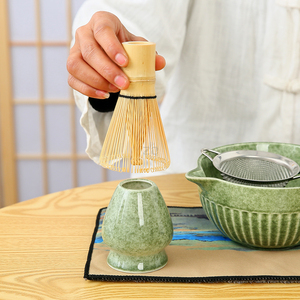 Venta caliente Matcha Set Batidor de huevos de bambú Matcha Bowl Cuchara Bambú Cerámica Tea <span class=keywords><strong>Bay</strong></span> Japón Essential Matcha Set - Product Image 2