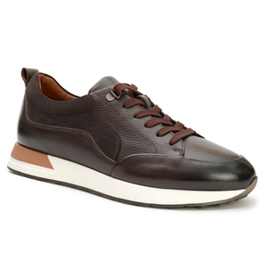 Zapatillas Deportivas Negras para Hombre, Estilo Básico para Caminar, Calzado Informal Transpirable de Cuero Real, Buena Venta - Product Image 4