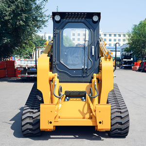 Minicargadora de orugas de 1 tonelada con motor y aire acondicionado para construcción y movimiento de tierras - Product Image 5
