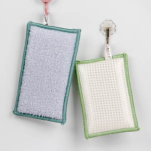 Tampon à récurer en éponge magique en fibre de <span class=keywords><strong>bambou</strong></span> Meilleur vendeur Éponge de nettoyage de vaisselle Éponge de cuisine à récurer réutilisable - Product Image 6