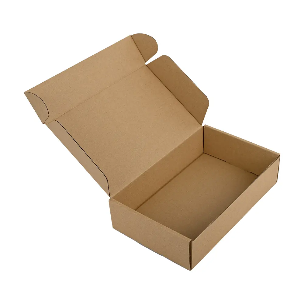 Boîtes postales d'expédition de carton ondulé personnalisé à bon prix pour l'emballage de vêtement Boîte d'emballage de chaussure en carton ondulé