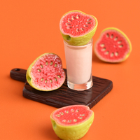 Miniatuur fruit 3D guave hars charme voor DIY crèmelijm accessoires mini voedsel scène tafeldecoratie