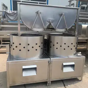 double type chicken feet cleaner slaughtering and processing line