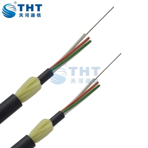 Cable de <span class=keywords><strong>Fibra</strong></span> Óptica para Exteriores, 12, <span class=keywords><strong>24</strong></span>, 48, 96 <span class=keywords><strong>Hilos</strong></span>, <span class=keywords><strong>ADSS</strong></span>, con un Alcance de 100, 200 Metros - Product Image 1