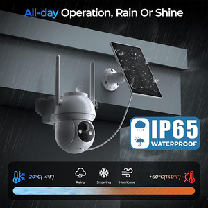 กล้องวงจรปิดไร้สาย 2K 3MP 5MP รองรับ WiFi ใช้พลังงานแสงอาทิตย์ พร้อมแบตเตอรี่ในตัว สำหรับภายนอกอาคาร รองรับ <span class=keywords><strong>Alexa</strong></span> - Product Image 5