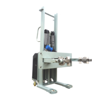 Nuevo Elevador de Fardos Semiautomático Huize de 1600 mm, Capacidad de Carga de 150 kg, Apilador de Barriles Móvil para Restaurantes y Comercios
