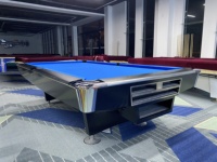 Hochwertiger Massivholz-Schiefer-Billardtisch 8ft 9ft Vollgröße Professioneller Amerikanischer Poolbillardtisch für Clubnutzung