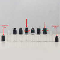 Bouteille e-compte-gouttes en plastique transparent PET résistant aux enfants gorille licorne 10ML/15ML/30ML/50ML/60ML/70ML/100ML/120ML