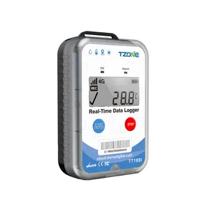 TZONE Nova Chegada TT19SI GPS em Tempo Real Registrador de Dados Solução Iot 4G Monitor de Temperatura e Umidade