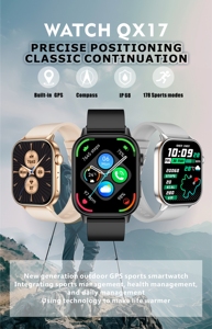 Smart Watch QX17 GPS 2.01 Inch Screen BT Call <b>Heart</b> Rate Health Monitoring 178 Sport Modes Smartwatch QX17 Smart Watch - Product Image 2
