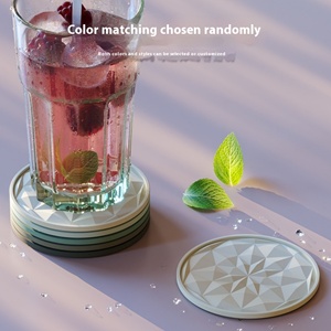 Sous-verres en silicone modernes, simples et créatifs, antidérapants et résistants aux hautes températures, pour hôtels, maisons et fêtes (vente en gros) - Product Image 2