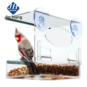 Wholesale Customized smooth surface design acrylic bird cage /fancy enclosed bird cages Transparent acrylic cage for pet