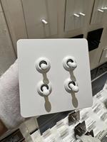 Interrupteur mural à bascule double pôle 86 250V 1/2/3/4 GANG 10A, design fin, cadre en acier inoxydable, blanc, prise de charge USB Type-C