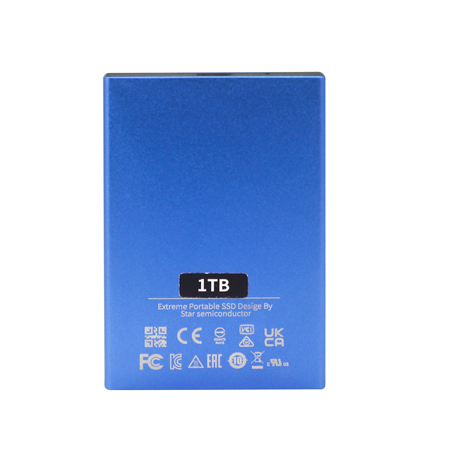 Custom Logo New 2TB 1TB 512GB 256GB 128GB Aluminum Alloy External Hard Drives with Type-C Interface and 5G/s Speed