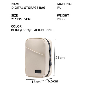 Travel Universal <strong>Cable</strong> Cord Organizer <strong>Bag</strong> Electronics Accessories Charger <strong>Bag</strong> - Product Image 3