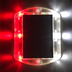 Ультратонкие светодиодные мигающие дорожные шпильки беспроводной док-порт на солнечной батарее «кошачий глаз», водонепроницаемые маркеры для тротуара - Product Image 1