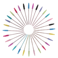 Hadiyah Beauté Vente en gros Fournitures d'extension de cils Brosse à cils diamantée Baguette à cils Brosses Baguettes de mascara jetables Ensemble de tubes