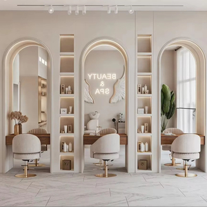 Design élégant de mobilier d'intérieur pour salon de manucure |   Décoration personnalisée de boutique de beauté de luxe - Product Image 1