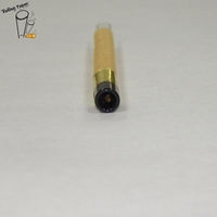 Tube en papier transparent de 10 mm de diamètre, facile à remplir, personnalisé, non blanchi, à combustion lente, avec embout en verre coloré.
