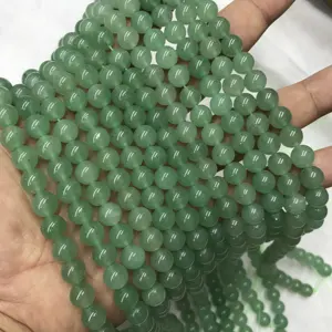 10mm round green aventurine cheap gemstone beads