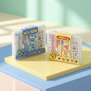 For Special Plastic Stationery <b>Set</b> Random Design Kids School Supplies <b>Pencil</b> Eraser Sharpener Anime Cartoon Student Gift - Product Image 2