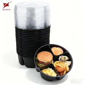 Conteneur alimentaire en plastique PP jetable pour micro-ondes, boîtes à emporter personnalisées avec couvercles - Product Image 1