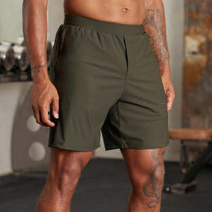 Athletic Sports Nylon Custom Logo 5 Inch Workout Training Mens Gym <b>Shorts</b> With Zipper Pockets - Product Image 6