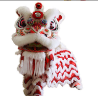Costume de danse du lion chinois, taille normale, performance chinoise, culture chinoise, danse du lion, danse du lion pour deux personnes, performance pour adultes