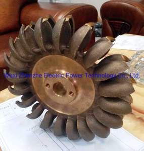 맞춤형 ZHENZHE 펠튼 휠 터빈 프랜시스 터빈 러너 청동/황동/스테인리스 스틸 임펠러 수력 터빈 워터 펌프 - Product Image 2