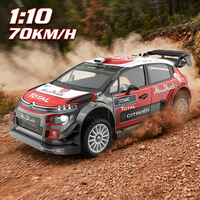Voiture de drift RC sans balais à l'échelle 1/10 LJ 10303, 4 roues motrices, haute vitesse 70 km/h, système de gyroscope ESP, télécommande GPS, véhicule de course RTR, chargeur inclus
