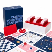 Jeu de cartes éducatif personnalisé avec boîte rigide |   Cartes à Jouer en Papier Noir pour Jeux de Société Amusants pour Enfants et Impression