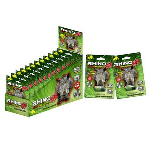 Capsules de médecine d'emballage de pilules de sexe de rhinocéros d'amélioration sexuelle masculine de puissance super dure boîte de papier enduit d'affichage d'emballage - Product Image 3