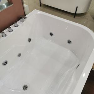 Nouveau design de baignoires de massage en acrylique pour 2 adultes avec oreiller et jets de massage dans la salle de bain - Product Image 4
