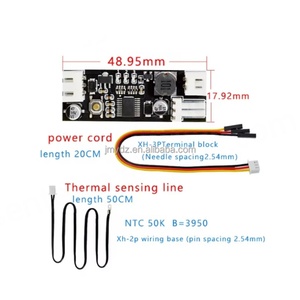 Contrôleur de vitesse PWM 12V DC pour ventilateur, régulateur de température 2-3 fils pour PC, interrupteur de contrôle de température pour ventilateur de refroidissement CPU avec alarme - Product Image 4