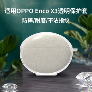 Étui pour écouteurs Oppo Enco X3, TPU antichoc, coque de protection transparente pour écouteurs - Product Image 3