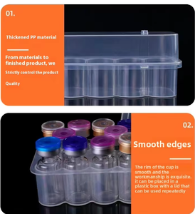 Caja para viales de 10 ml, caja para polvo liofilizado, vacuna para mascotas de PP con tapa, caja de embalaje transparente de plástico, venta al por mayor - Product Image 5