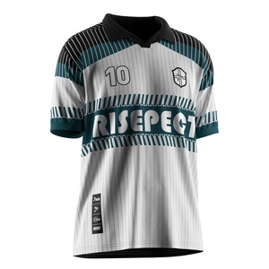 Camiseta de Fútbol de Secado Rápido con Cuello Polo de un Solo Botón, Inserciones Transpirables y Diseño Ajustable para Mayor Comodidad en el Día del Partido - Product Image 5